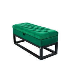Kufer Pikowany Butelkowa Żółcień Cytrynowa Guzik Tapicerowany/Kryształ Q-1 Rozmiary od 50 cm do 200 cm