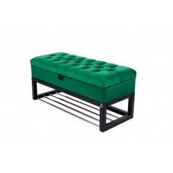 Kufer Pikowany Butelkowa Żółcień Cytrynowa Guzik Tapicerowany/Kryształ Q-1 Rozmiary od 50 cm do 200 cm
