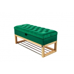Kufer Pikowany Butelkowa Żółcień Cytrynowa Guzik Tapicerowany/Kryształ Q-1 Rozmiary od 50 cm do 200 cm