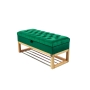 Kufer Pikowany Butelkowa Żółcień Cytrynowa Guzik Tapicerowany/Kryształ Q-1 Rozmiary od 50 cm do 200 cm