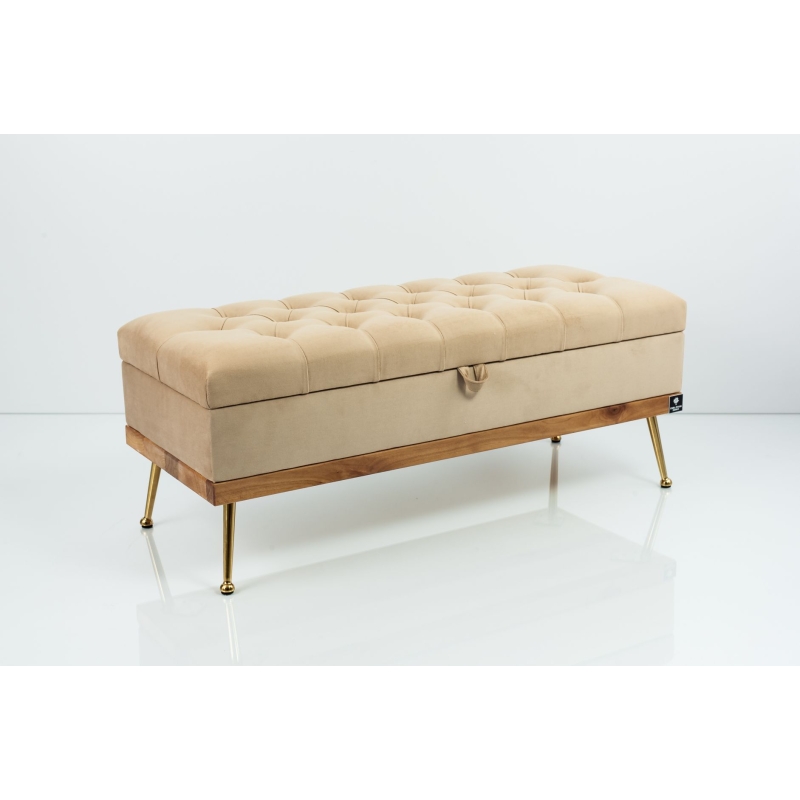 Kufer Pikowany Butelkowa Żółcień Cytrynowa Guzik Tapicerowany/Kryształ Q-1 Rozmiary od 50 cm do 200 cm