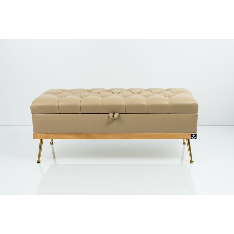 Kufer Pikowany Butelkowa Żółcień Cytrynowa Guzik Tapicerowany/Kryształ Q-1 Rozmiary od 50 cm do 200 cm