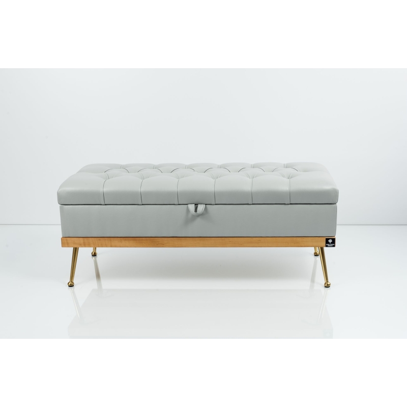 Kufer Pikowany Butelkowa Żółcień Cytrynowa Guzik Tapicerowany/Kryształ Q-1 Rozmiary od 50 cm do 200 cm