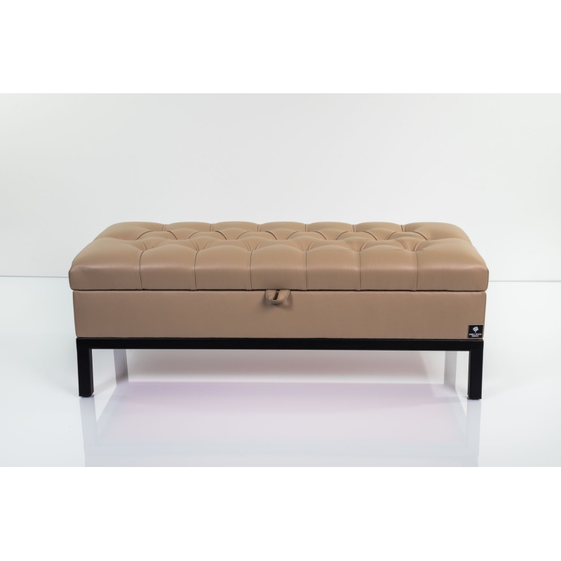 Kufer Pikowany Butelkowa Żółcień Cytrynowa Guzik Tapicerowany/Kryształ Q-1 Rozmiary od 50 cm do 200 cm
