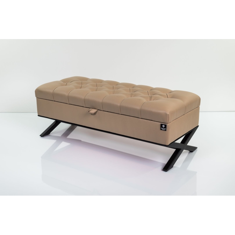 Kufer Pikowany Butelkowa Żółcień Cytrynowa Guzik Tapicerowany/Kryształ Q-1 Rozmiary od 50 cm do 200 cm