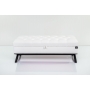 Kufer Pikowany Butelkowa Żółcień Cytrynowa Guzik Tapicerowany/Kryształ Q-1 Rozmiary od 50 cm do 200 cm