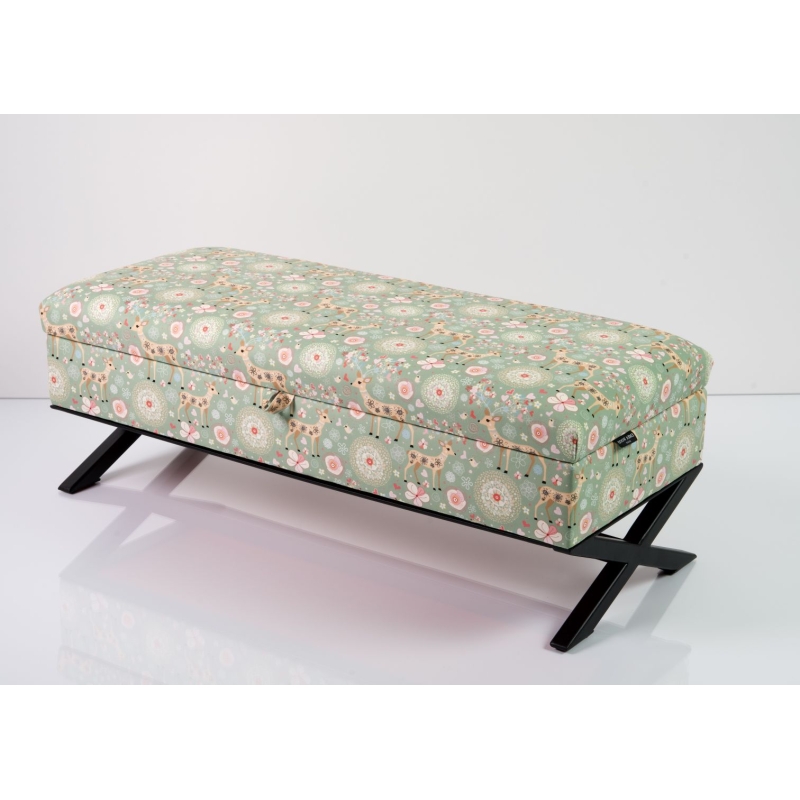 Kufer Pikowany Butelkowa Żółcień Cytrynowa Guzik Tapicerowany/Kryształ Q-1 Rozmiary od 50 cm do 200 cm