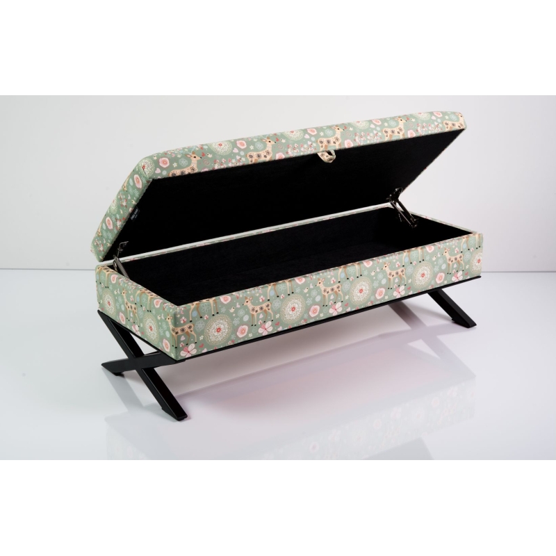 Kufer Pikowany Butelkowa Żółcień Cytrynowa Guzik Tapicerowany/Kryształ Q-1 Rozmiary od 50 cm do 200 cm