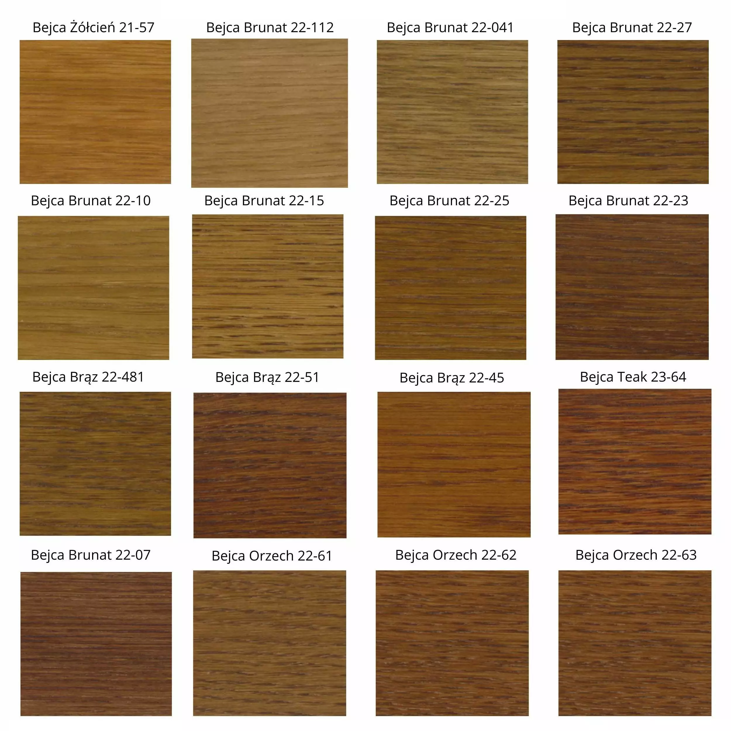 Wood Stain Color Palette