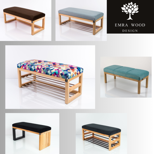 Upholstered Wood Benches