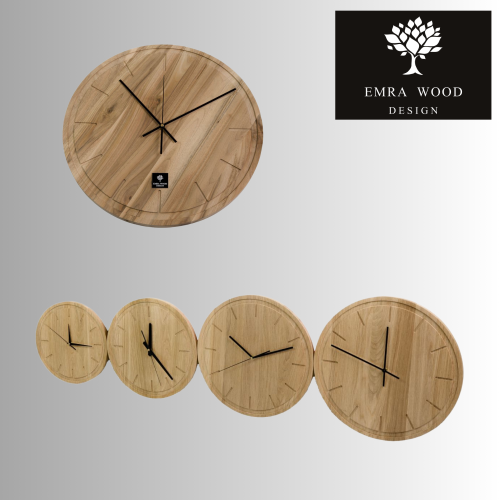 Oak wood clocks